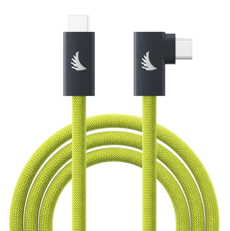 Angelbird Cable I USB-C 3.2 I Solid Flex Tether Cable Right-Angle I Lime I 4,5 m