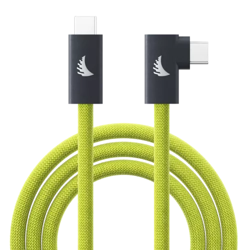 Angelbird Cable I USB-C 3.2 I Solid Flex Tether Cable Right-Angle I Lime I 4,5 m