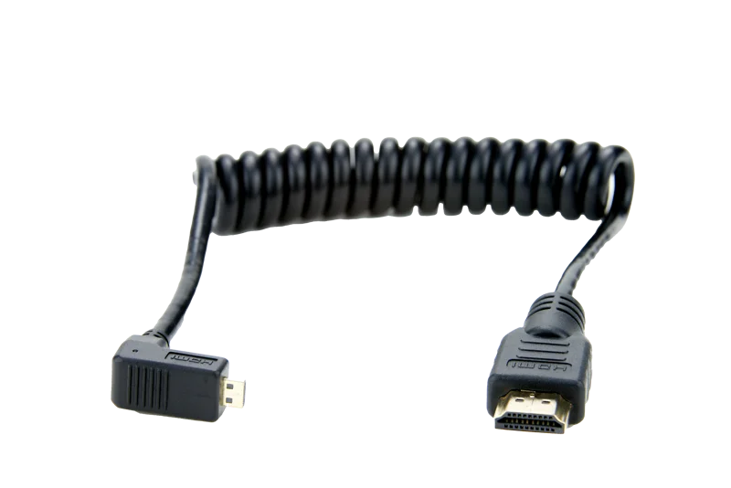 Atomos Coiled -Right angle Micro to Full HDMI 30cm