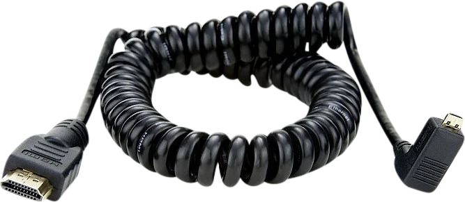 Atomos Coiled -Right angle Micro to Full HDMI 50cm