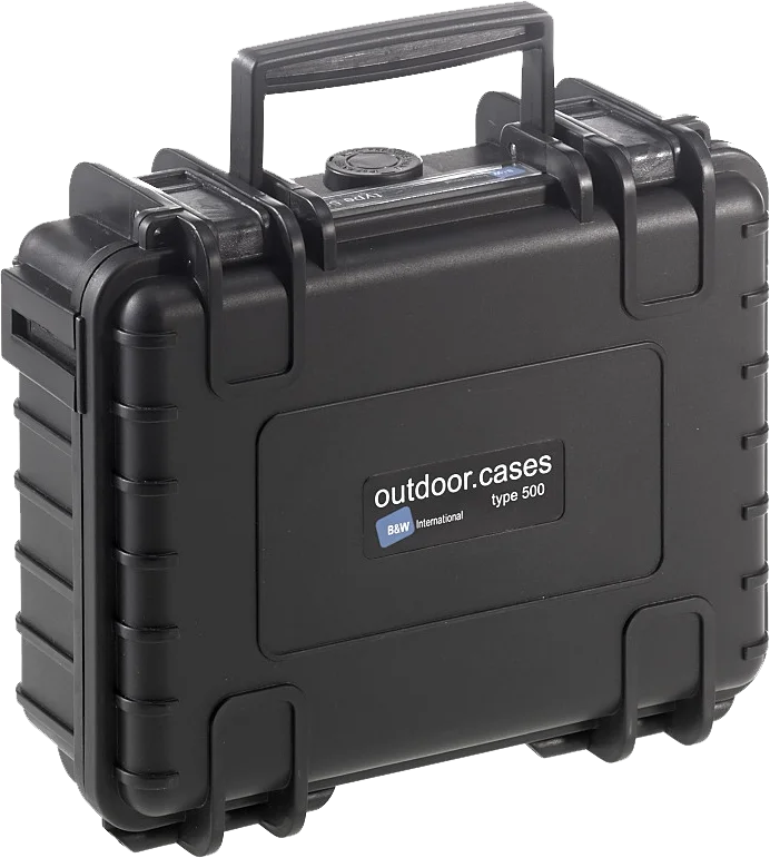 B&W Outdoor Cases B&W Outdoor Case Type 500 Svart (m. skumplast)