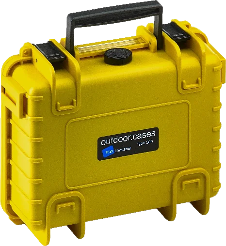 B&W Outdoor Cases Type 500 Gul (m. skumplast)