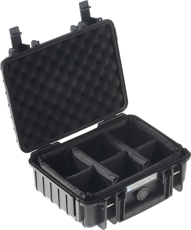 B&W Outdoor Cases Type 1000 Svart (m. inredning)