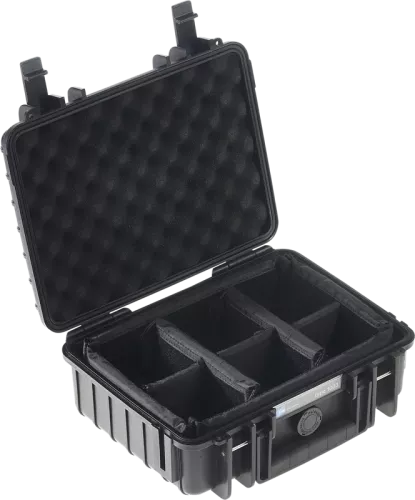 B&W Outdoor Cases Type 1000 Svart (m. inredning)