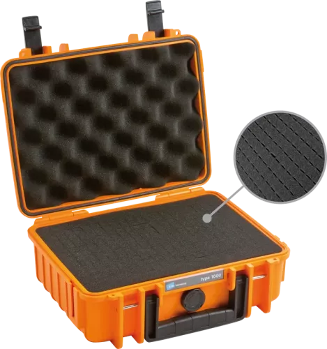 B&W Outdoor Cases Type 1000 Orange (m. skumplast)
