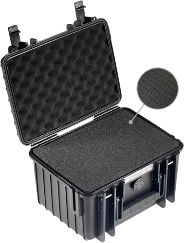 B&W Outdoor Cases Type 2000 Svart (m. skumplast)