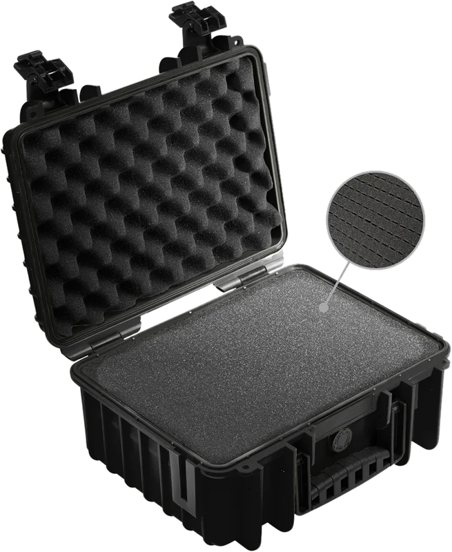 B&W Outdoor Cases Type 3000 Svart (m. skumplast)