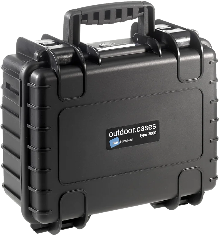 B&W Outdoor Cases Type 3000 Svart (m. avdelare)