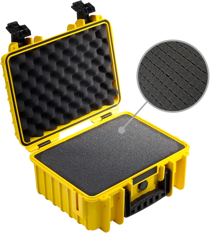 B&W Outdoor Cases Type 3000 Gul (m. skumplast)