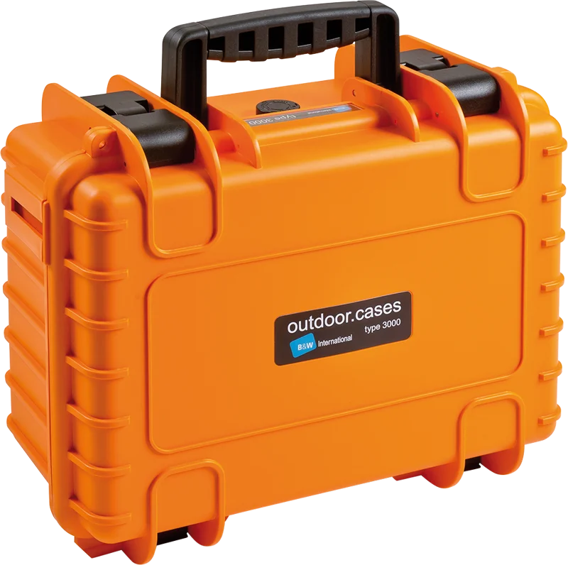 B&W Outdoor Cases Type 3000 Orange (m. avdelare)