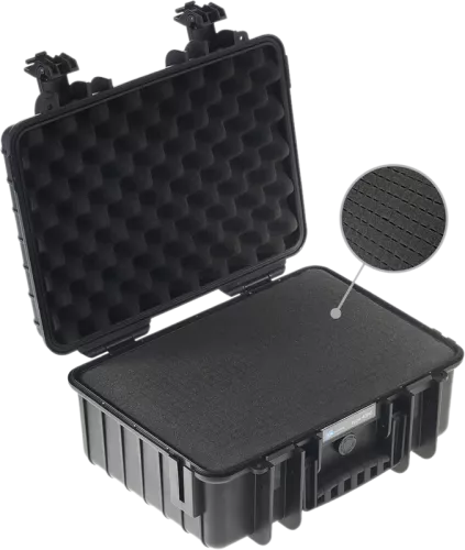 B&W Outdoor Cases Type 4000 Svart (m. skumplast)