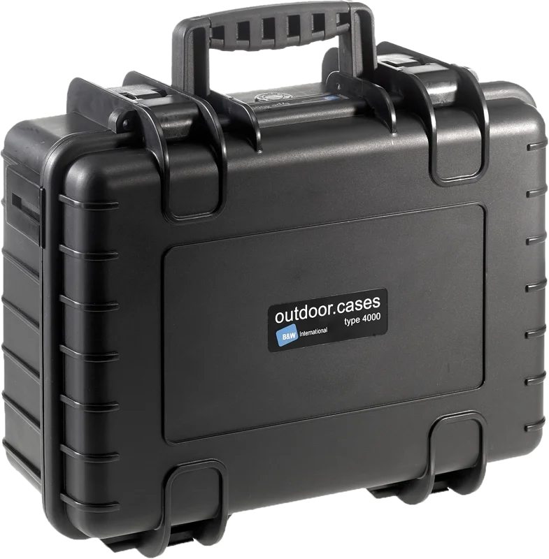B&W Outdoor Cases Type 4000 Svart (m. skumplast)