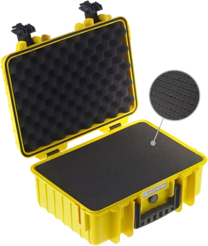 B&W Outdoor Cases Type 4000 Gul (m. skumplast)