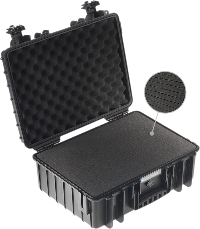 B&W Outdoor Cases Type 5000 Svart (m. skumplast)