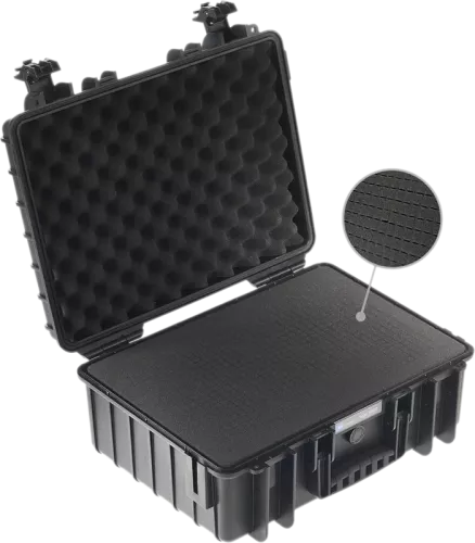 B&W Outdoor Cases Type 5000 Svart (m. skumplast)