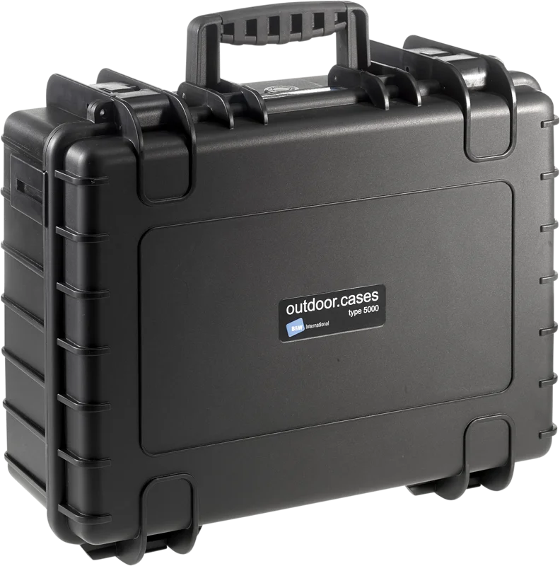 B&W Outdoor Cases Type 5000 Svart (m. avdelare)