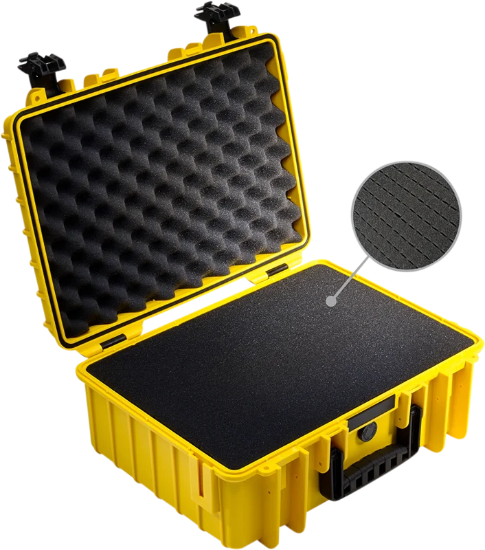 B&W Outdoor Cases Type 5000 Gul (m. skumplast)