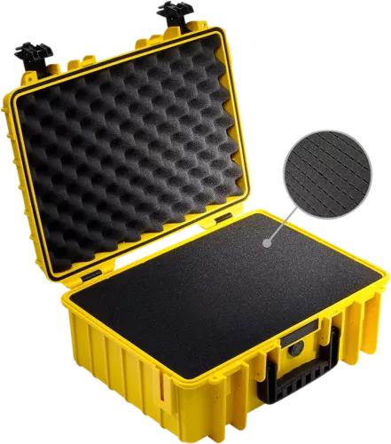B&W Outdoor Cases Type 5000 Gul (m. skumplast)