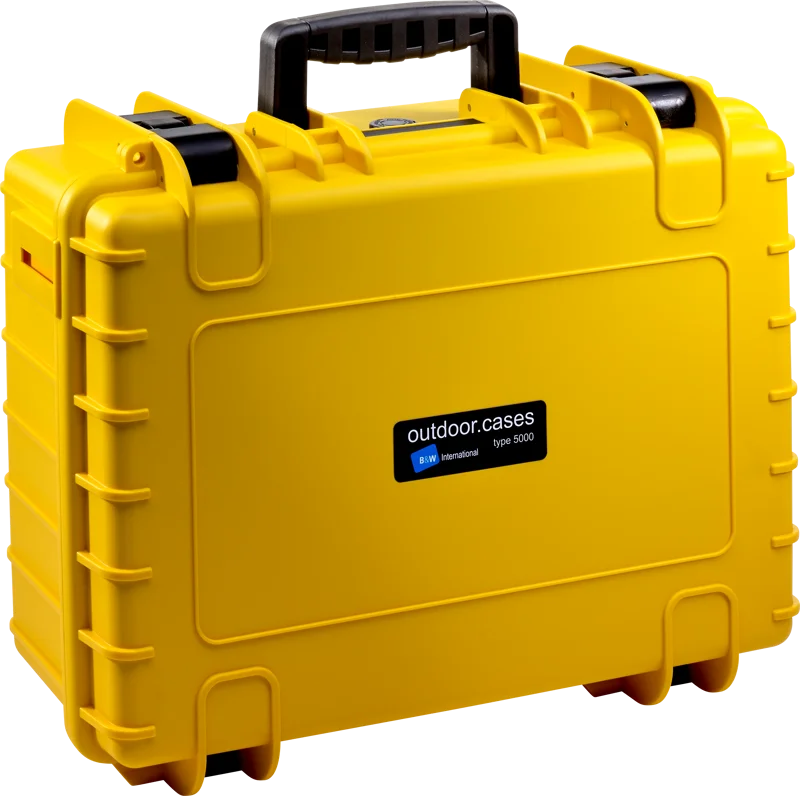 B&W Outdoor Cases Type 5000 Gul (m. avdelare)
