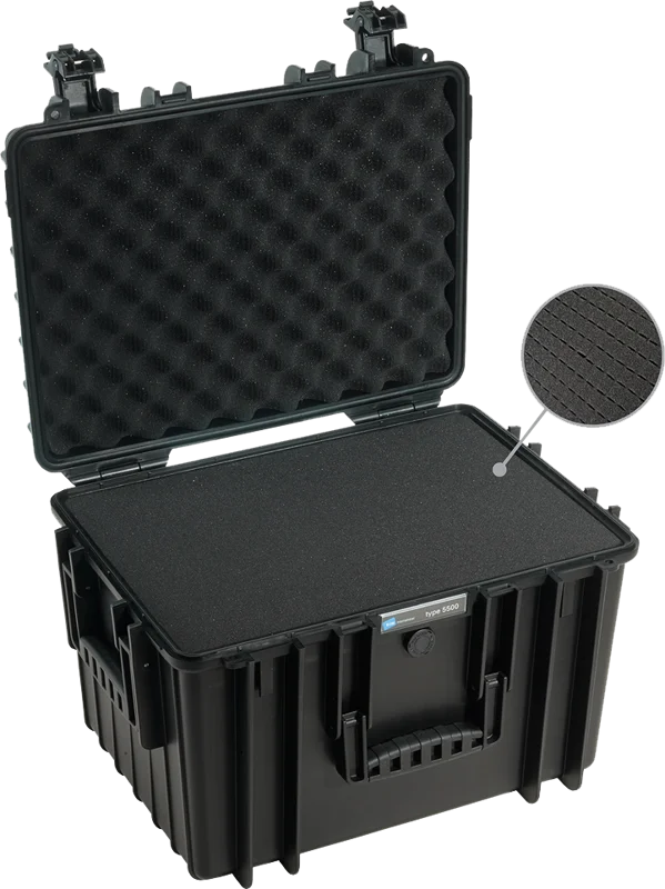 B&W Outdoor Cases Type 5500 Svart (m. skumplast)