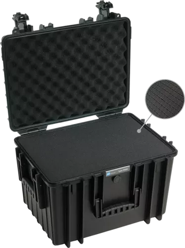 B&W Outdoor Cases Type 5500 Svart (m. skumplast)