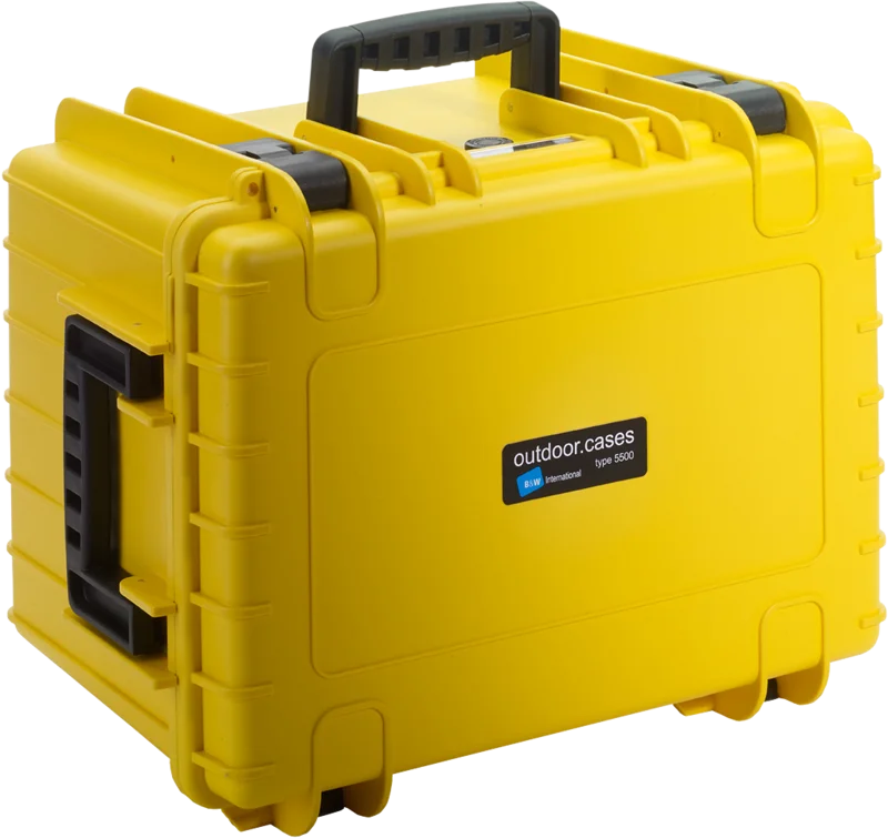 B&W Outdoor Cases Type 5500 Gul (m. skumplast)