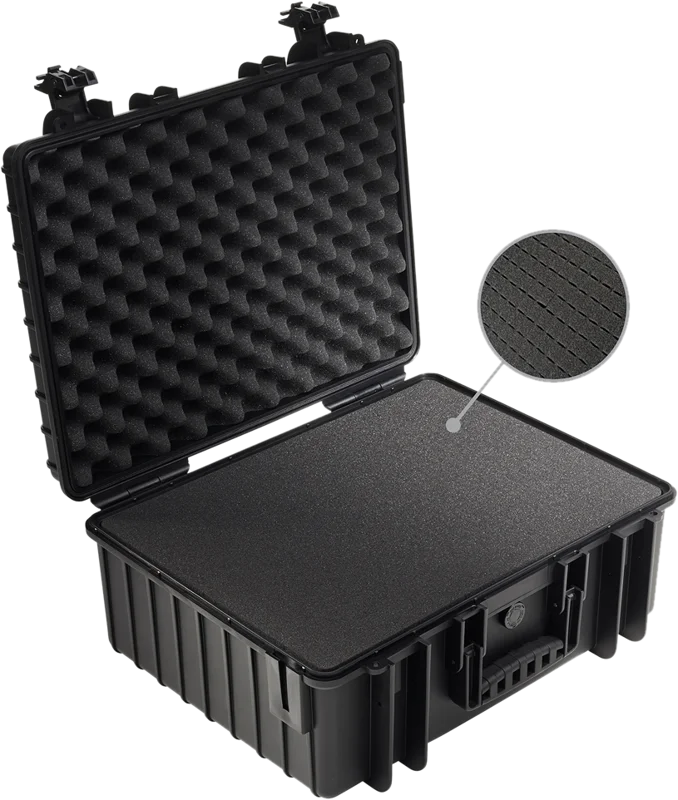 B&W Outdoor Cases Type 6000 Svart (m. skumplast)