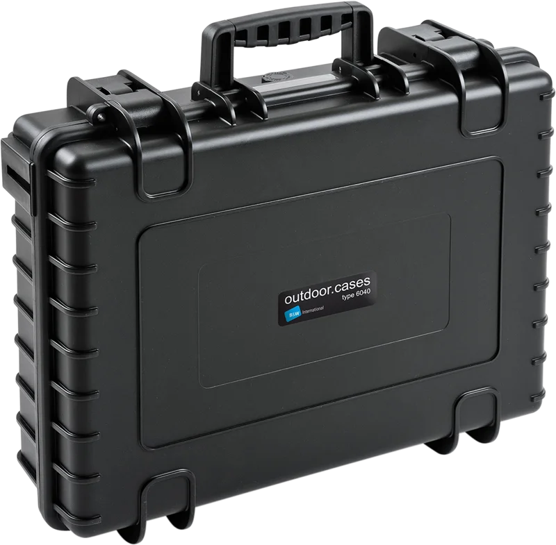 B&W Outdoor Cases Type 6040 Svart (m. skumplast)