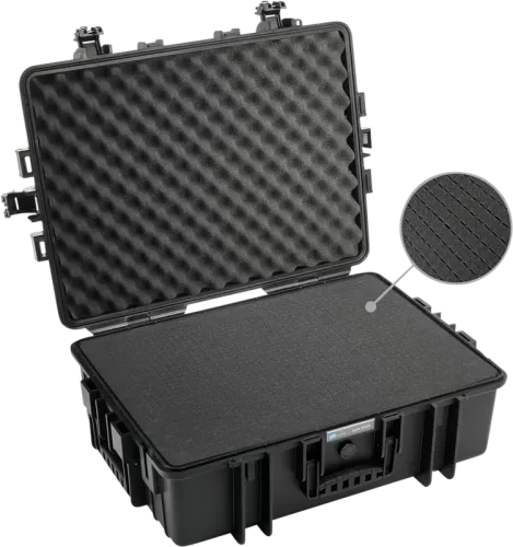 B&W Outdoor Cases Type 6500 Svart (m. skumplast)