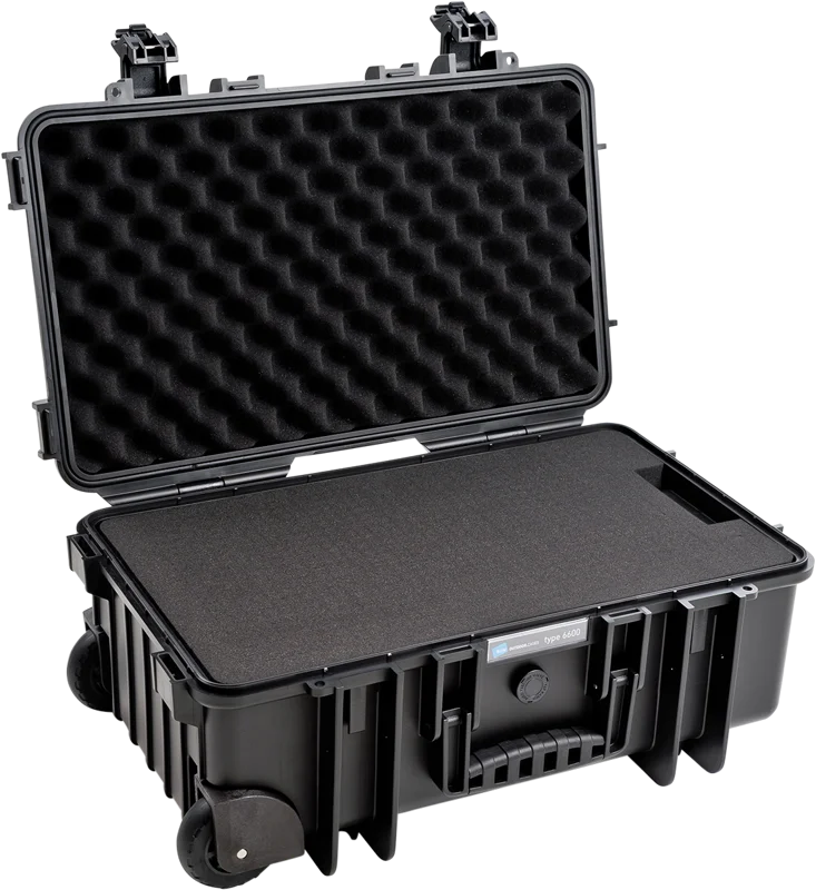 B&W Outdoor Cases Type 6600 Svart (m. skumplast)
