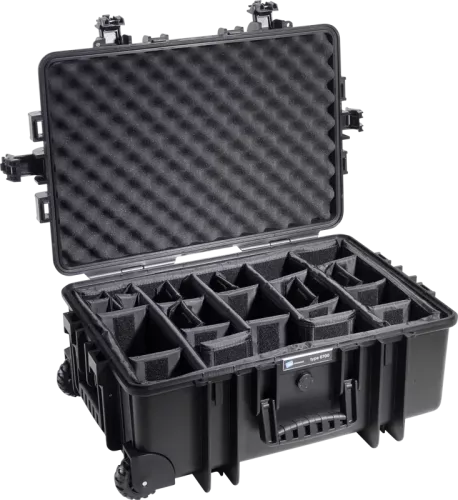 B&W Outdoor Cases Type 6700 Svart (m. avdelare)
