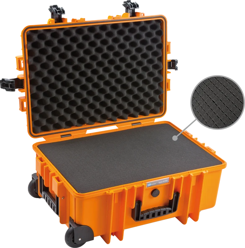 B&W Outdoor Cases Type 6700 Orange (m. skumplast)