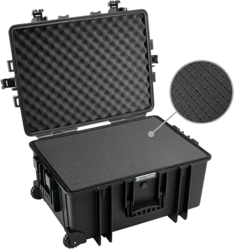 B&W Outdoor Cases Type 6800 Svart (m. skumplast)