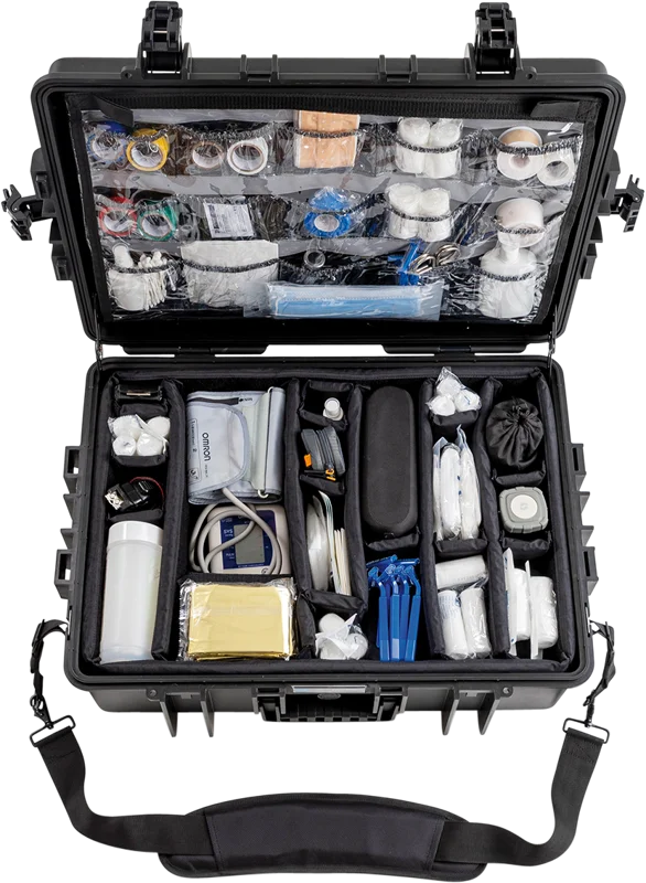 B&W Outdoor Cases BW Outdoor Cases Type 6500 for Medical Emergency Kit, black