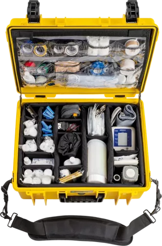 B&W Outdoor Cases BW Outdoor Cases Type 6000 for Medical Emergency Kit, yellow