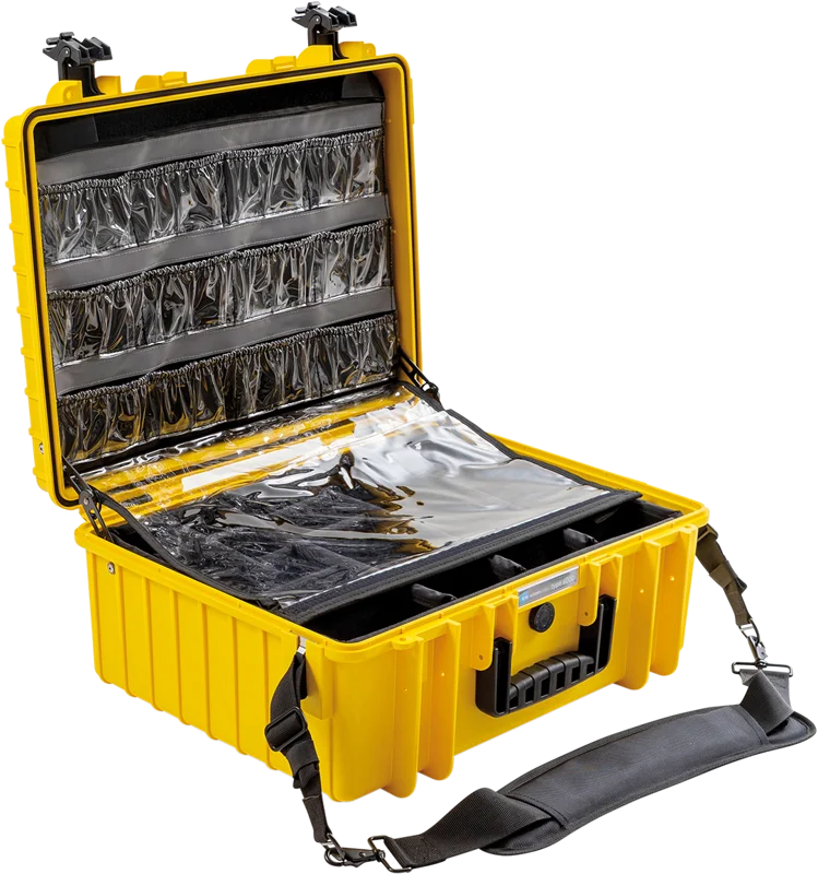 B&W Outdoor Cases BW Outdoor Cases Type 6000 for Medical Emergency Kit, yellow
