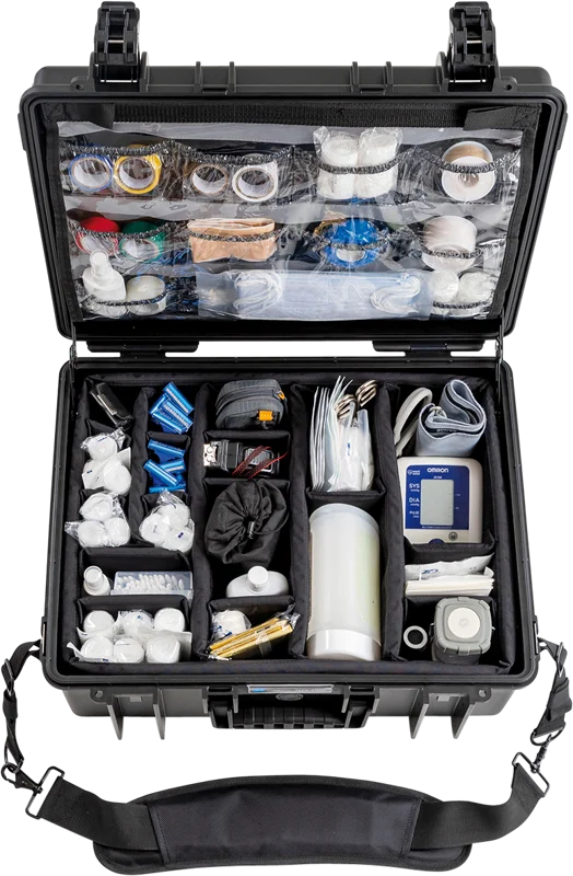 B&W Outdoor Cases BW Outdoor Cases Type 6000 for Medical Emergency Kit, black