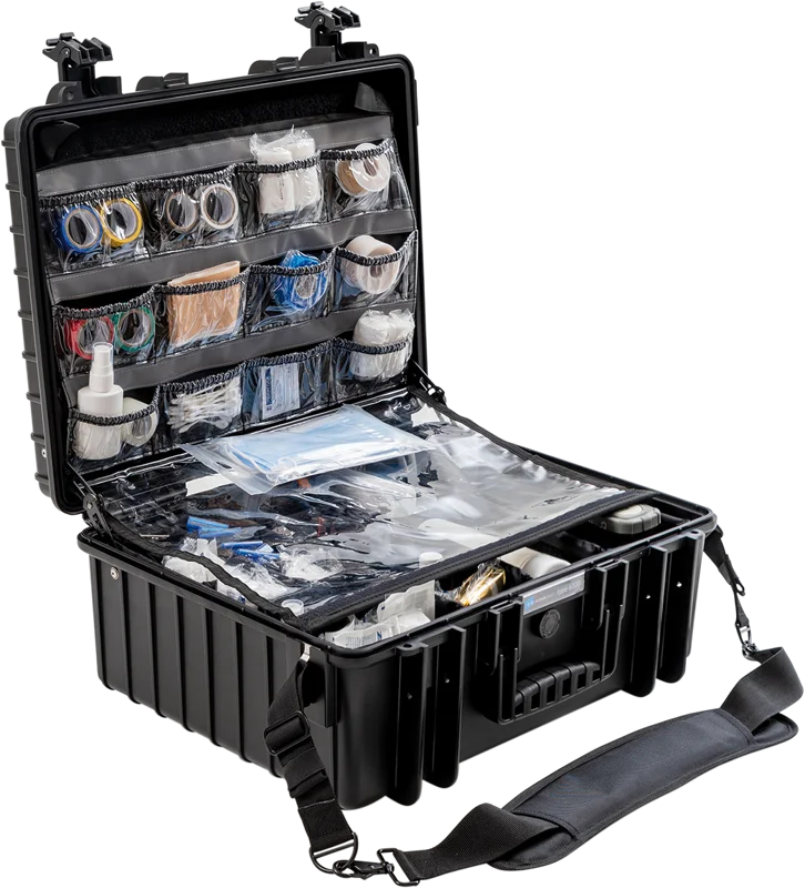 B&W Outdoor Cases BW Outdoor Cases Type 6000 for Medical Emergency Kit, black