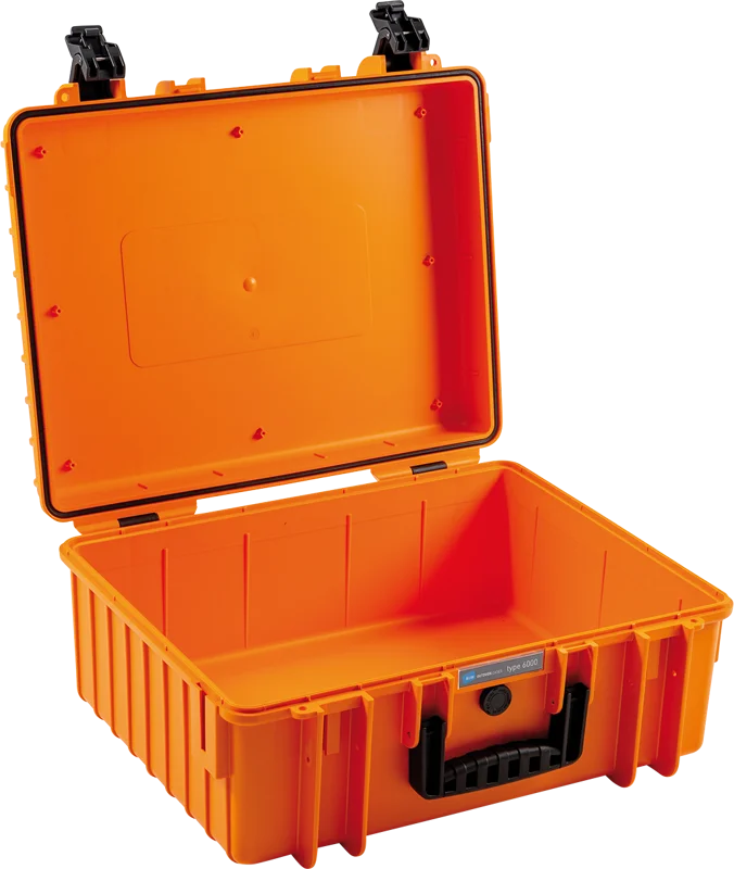 B&W Outdoor Cases BW Outdoor Case Type 6000, empty, Orange