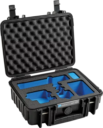 B&W Outdoor Cases BW Outdoor Case Type 1000 for GoPro Hero 12 (fits even GoPro Hero 9/10/11), Black