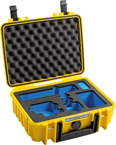 B&W Outdoor Cases BW Outdoor Case Type 1000 for GoPro Hero 12 (fits even GoPro Hero 9/10/11), Yellow