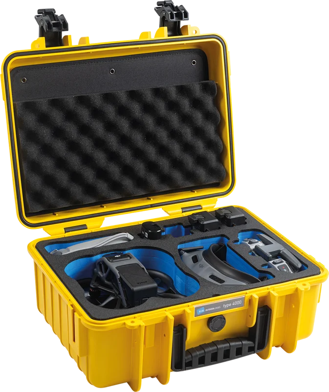 B&W Outdoor Cases BW Outdoor Cases Type 4000 for DJI Avata, Black