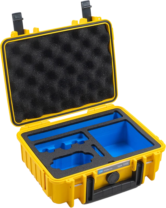 B&W Outdoor Cases BW Outdoor Case Type 1000 for DJI Osmo Action 3 / Yellow