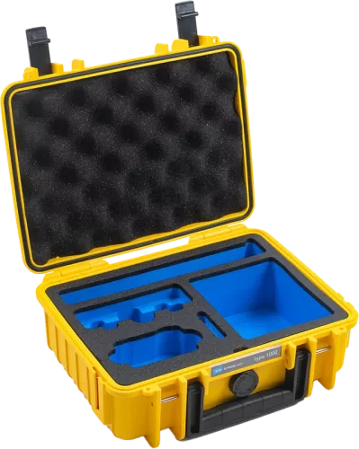 B&W Outdoor Cases BW Outdoor Case Type 1000 for DJI Osmo Action 3 / Yellow