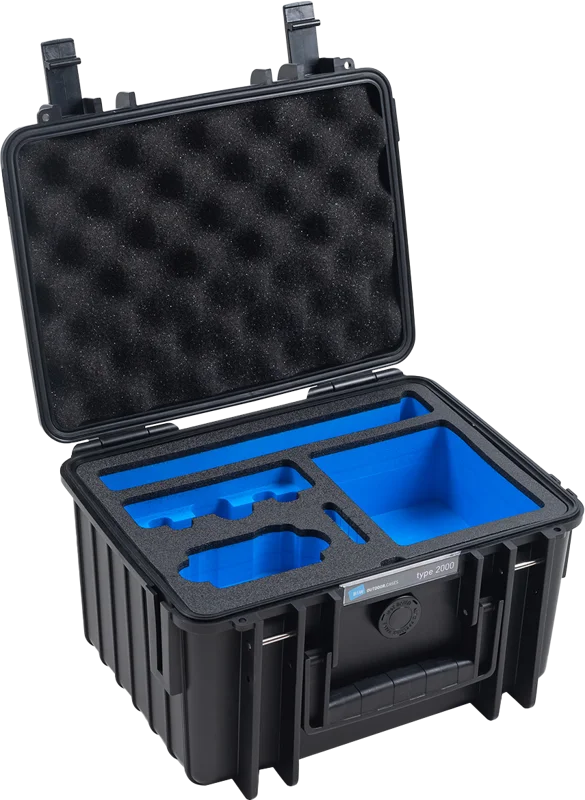 B&W Outdoor Cases BW Outdoor Case Type 2000 for DJI Osmo Action 3 / Black