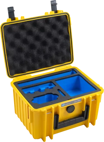 B&W Outdoor Cases BW Outdoor Case Type 2000 for DJI Osmo Action 3 / Yellow