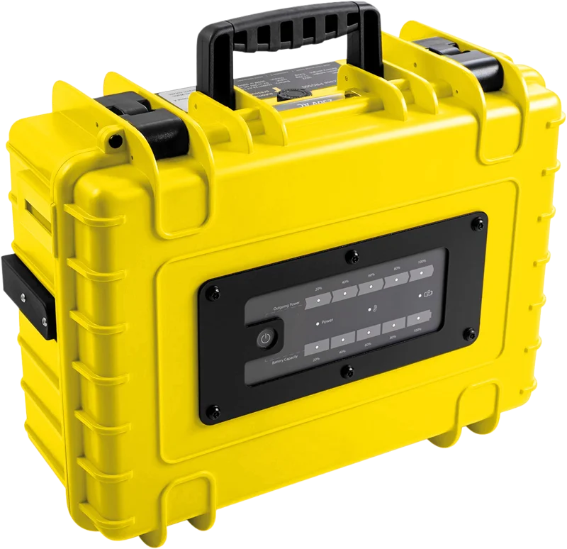 B&W Outdoor Cases BW Outdoor Cases energy.case PRO500 (300 Watt), yellow