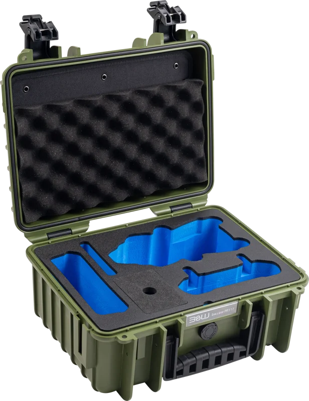 B&W Outdoor Cases BW Outdoor Cases Type 3000 for DJI Air 3 / DJI Air 3S / Bronze-green