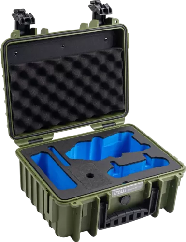B&W Outdoor Cases BW Outdoor Cases Type 3000 for DJI Air 3 / DJI Air 3S / Bronze-green