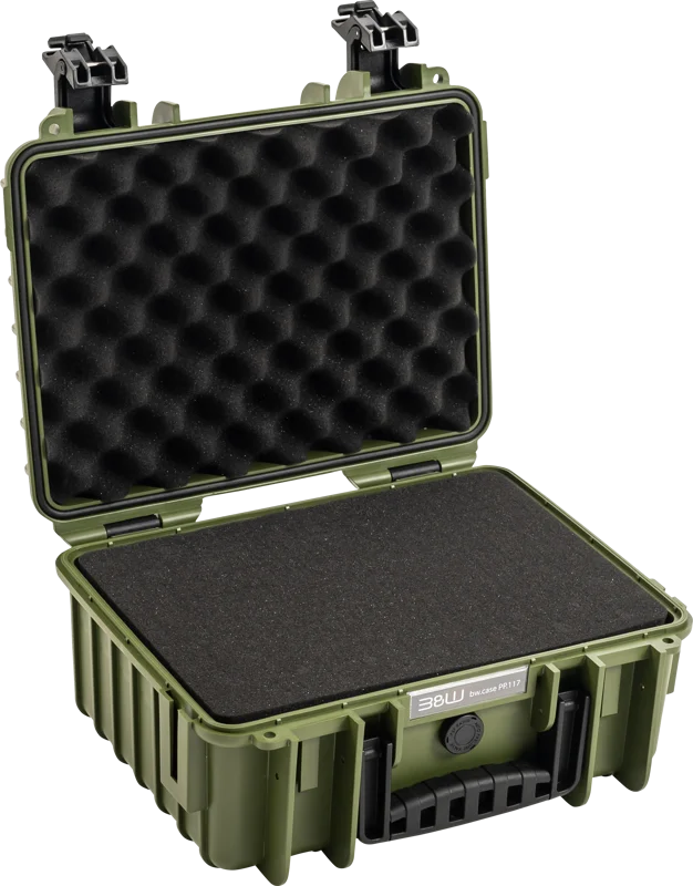 B&W Outdoor Cases BW Outdoor Cases Type 3000 / Bronze green (pre-cut foam)